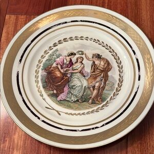Royal Copenhagen 10" Cabinet Plates Romantic Garden